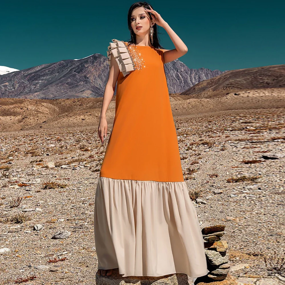 

Eid Ramadan Dubai Abaya Diamonds Jalabiya Women Muslim Dress Turkey Kaftan Islam Clothing Kebaya Gown Caftan Marocain Femme Robe