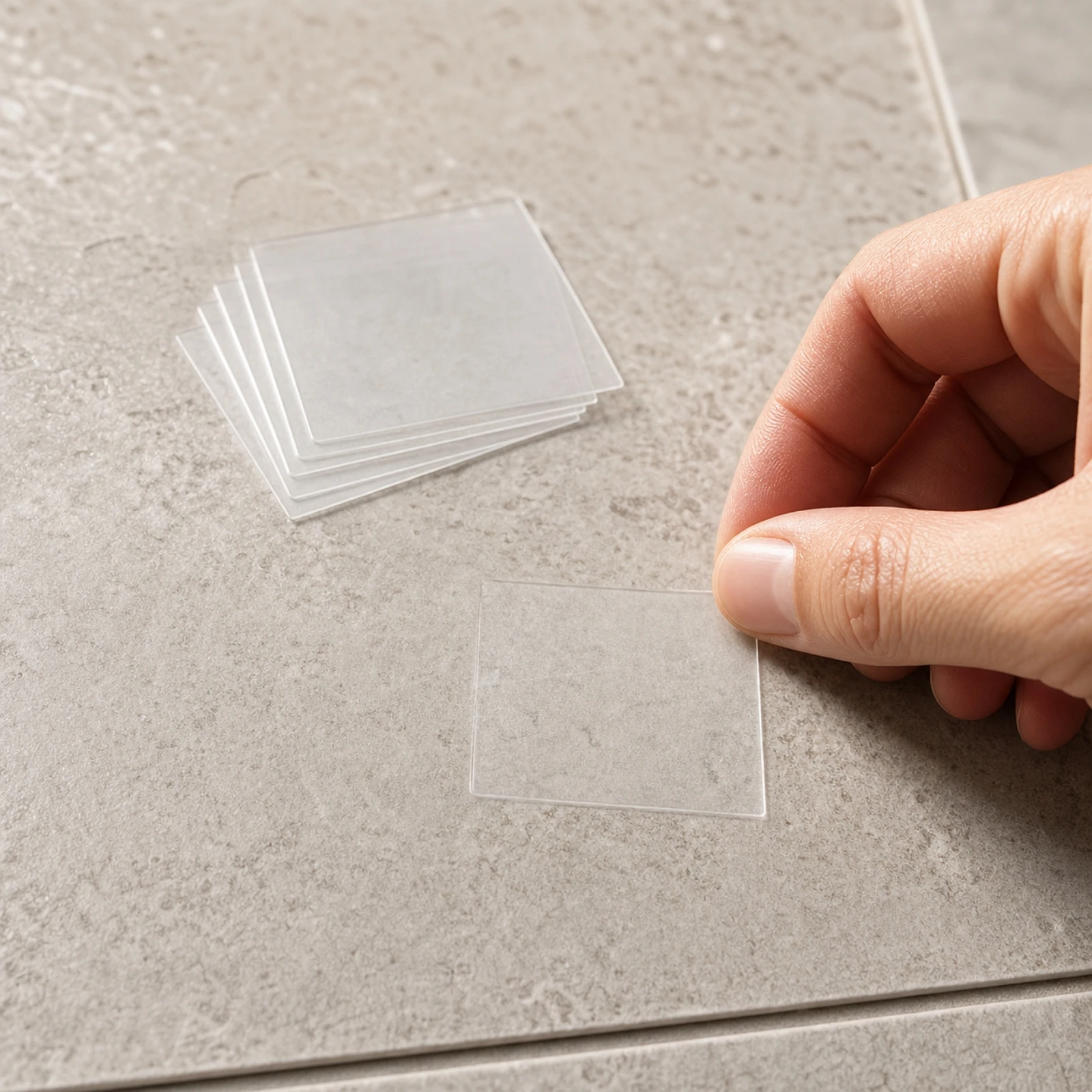 5 Pieces Transparent Adhesive Pad Removable Double Sided Adhesive Sheet Sticky Pads Easy to Use for Crafters, Diy Projects
