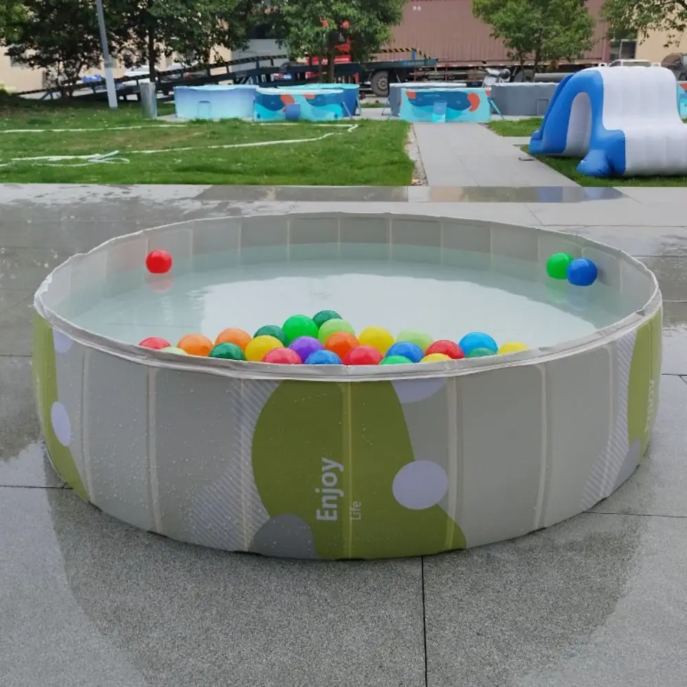 

Multifunctional 80cm No Inflatable Swimming Pool PVC Play Water Bathtub Foldable Swimming Pool Round Cat Dog Water Basin Outdoor