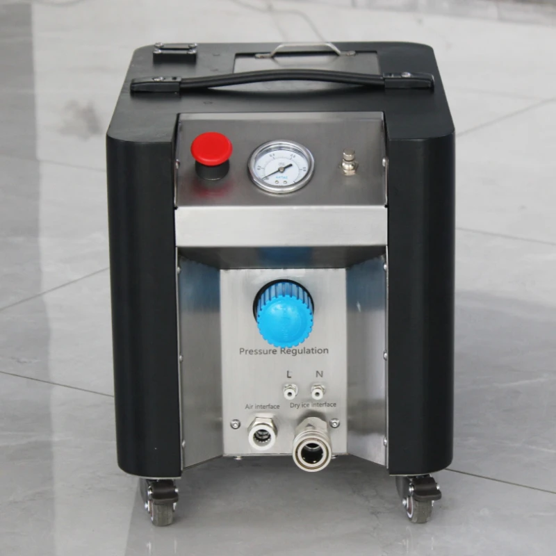 Pure Pneumatic Dry Ice Blasting Machine Dry Ice Blaster For Car Vehicle Motor Box Carbon Sludge Removal Surface Cleaning