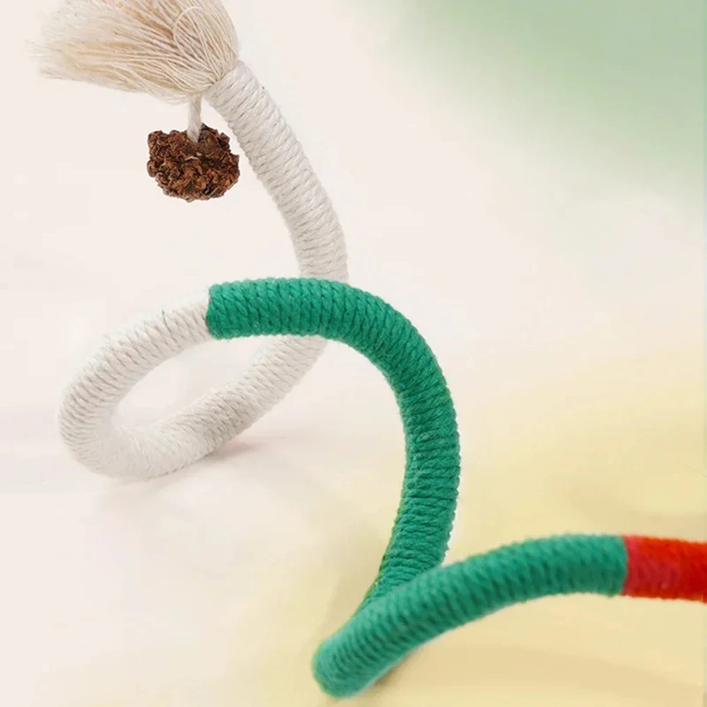 1PC Cat Toys Chew Rope Safe Teeth Cleaning Toy for Indoor Kittens, Interactive Cat Nip Kitty Toys for All Breeds image 5
