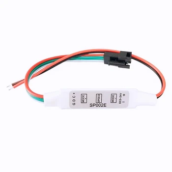 SP002E Mini denetleyici 3-Pin adresli LED RGB DC5-24V için WS2811 WS2812B SK6812 RGBIC LED şerit 2048 piksel