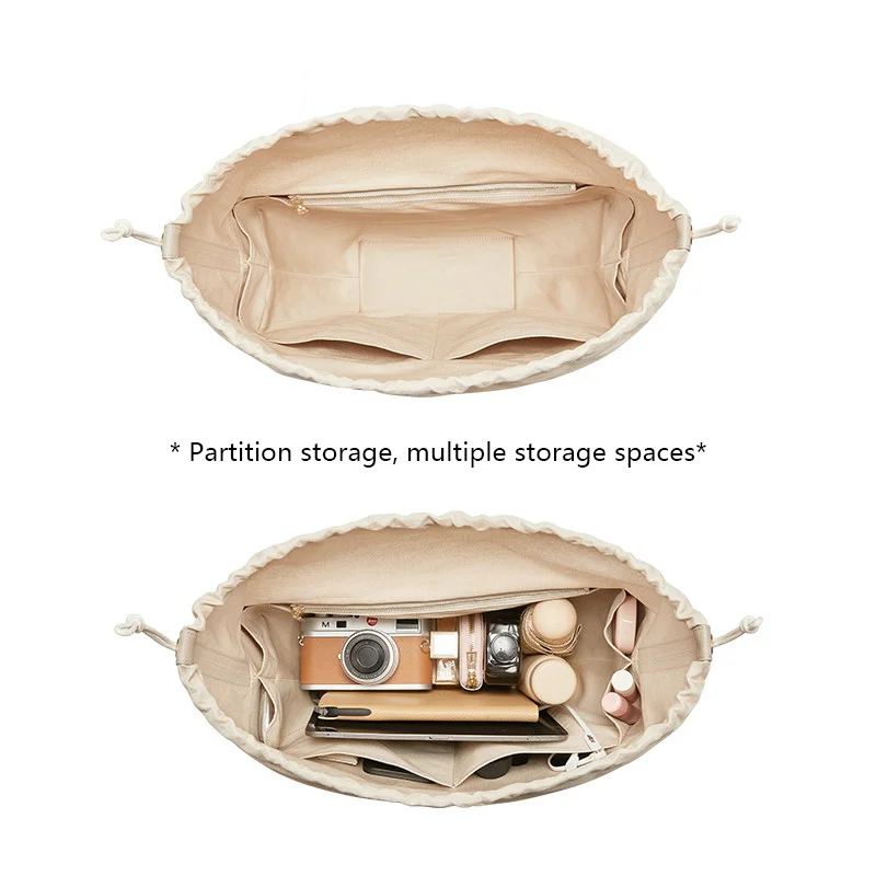 Drawstring Bag Insert For Polene Cyme Mini Nylon Bag Insert Storage Lightweight Bag Support Bag Replacement Accessories