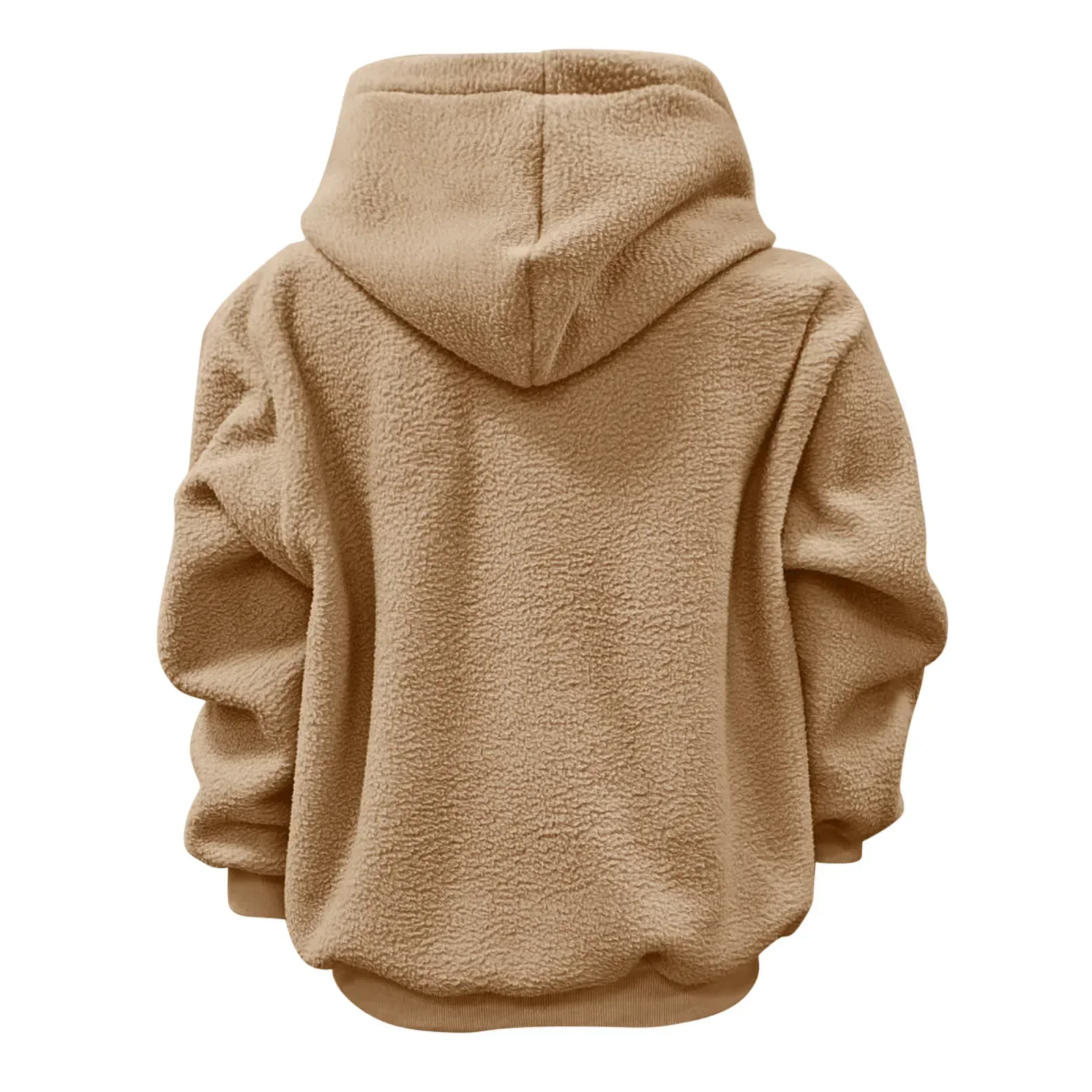Women Solid Hooded Fleece Oversized Pullover Sweatshirt With Pet Pocket Autumn Winter Casual Top Ladies Cozy