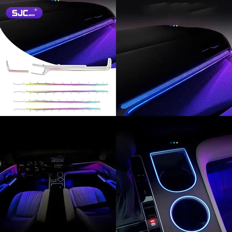 Hot Sale SJC Upgraded Symphony LED 64 Colors Car Ambient Light for 2021-2024 Sienna/Granvia Interior Atmosphere