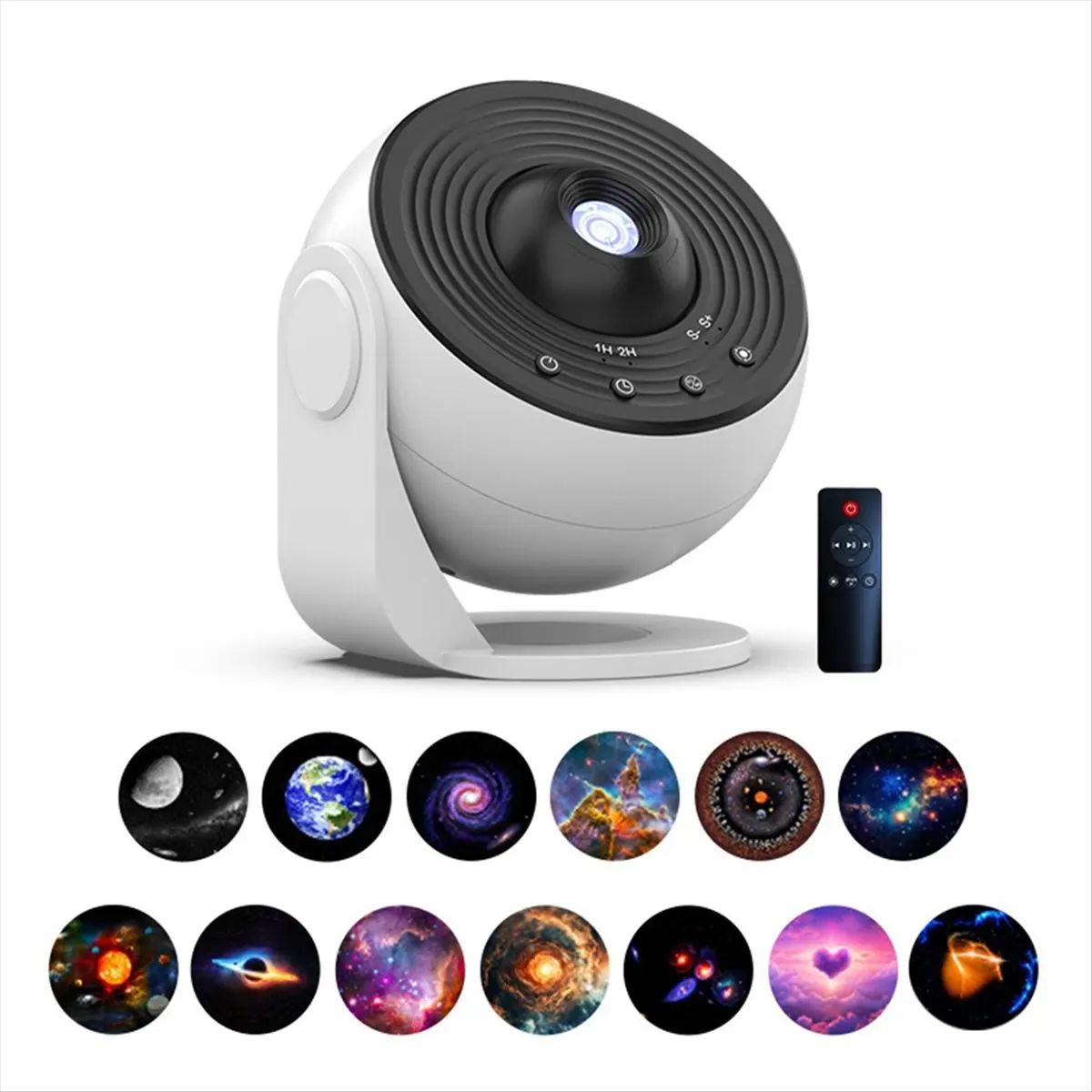 Super Sale Indoor Galaxy Projector HD Starlight Lamp with Bluetooth Speaker 13 Film Reels 360° Rotation Adjustable Focus