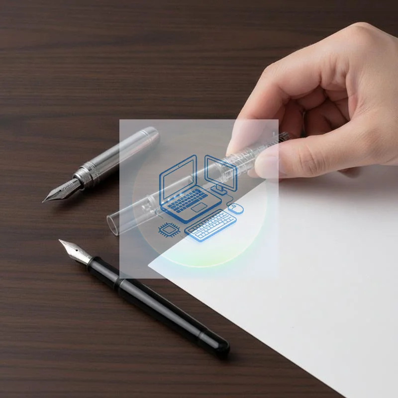 1PC Screw Type Fountain Pen Ink Converter 0.4ml, Ink Refill Adapter Compatible with Office Stationery