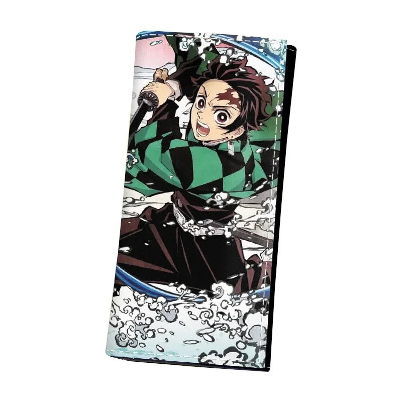 Demon Slayer Anime Wallet Long Wallet Cartoon Stationery Film and Television Peripheral Kamado Tanjirou Creative Niche Wallet