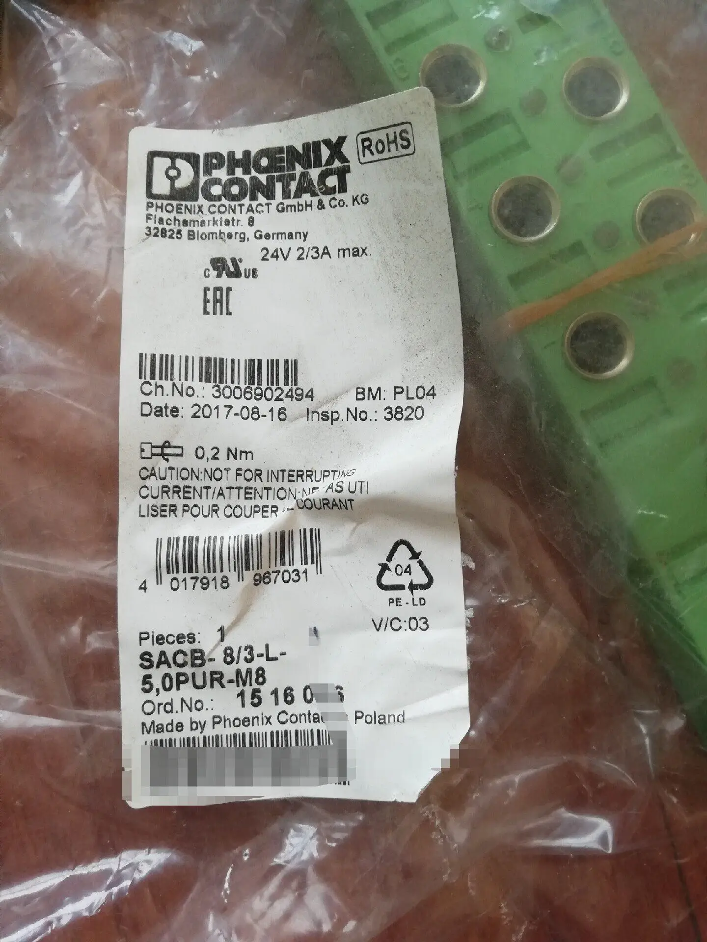 2026 Brand Original, And High-quality Phoenix Junction Box 1434840/1516234