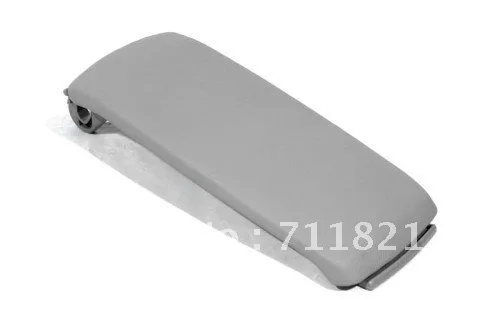 Interior Armrest Cover Lid Grey Color Leatherette For Audi A6 C5