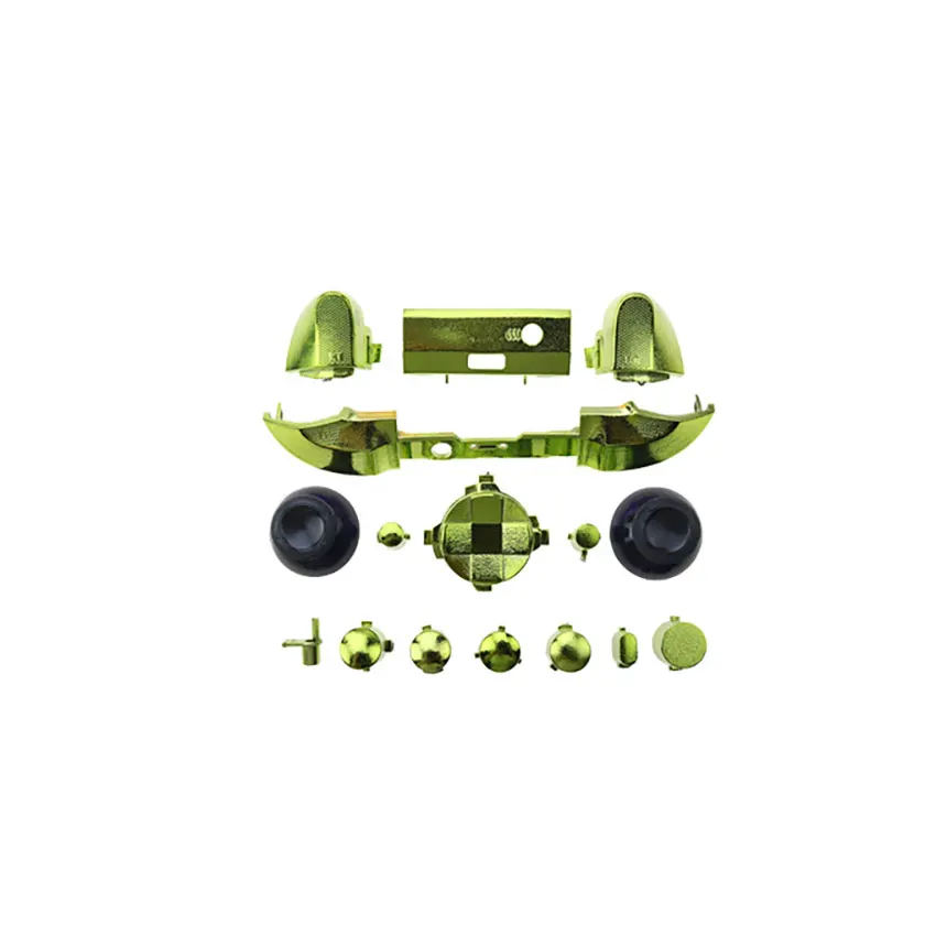 Para xbox série x s controlador de botão cromo kit l r lb rb amortecedor botão gatilho mod kit acessórios do jogo + ferramentas