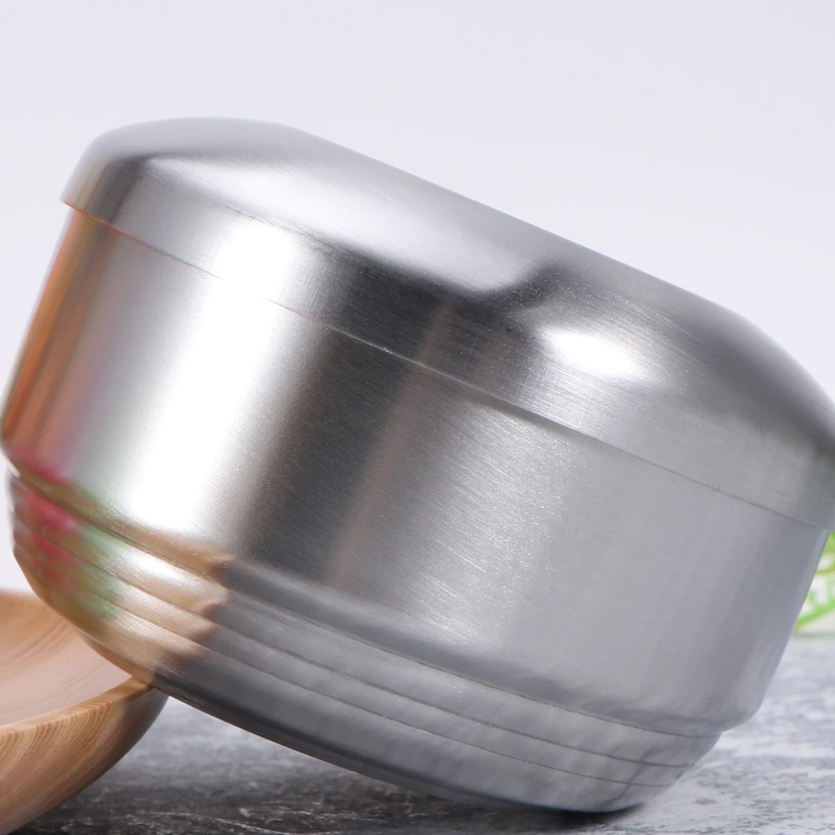

Stainless Steel Bowl Double Wall Insulated Metal Snack Bowl Household Utensils Baking Pan Kitchen Barware Accessories