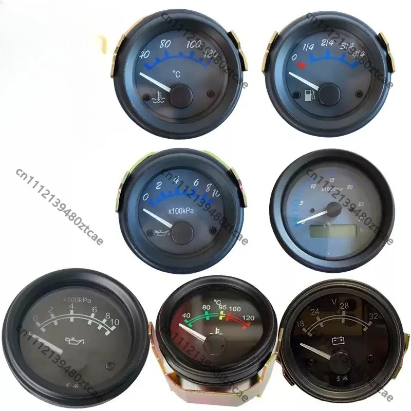 Water Temp Oil Pressure Tach Hour Fuel Level Gauge For Dongfeng Diesel Generator Engine