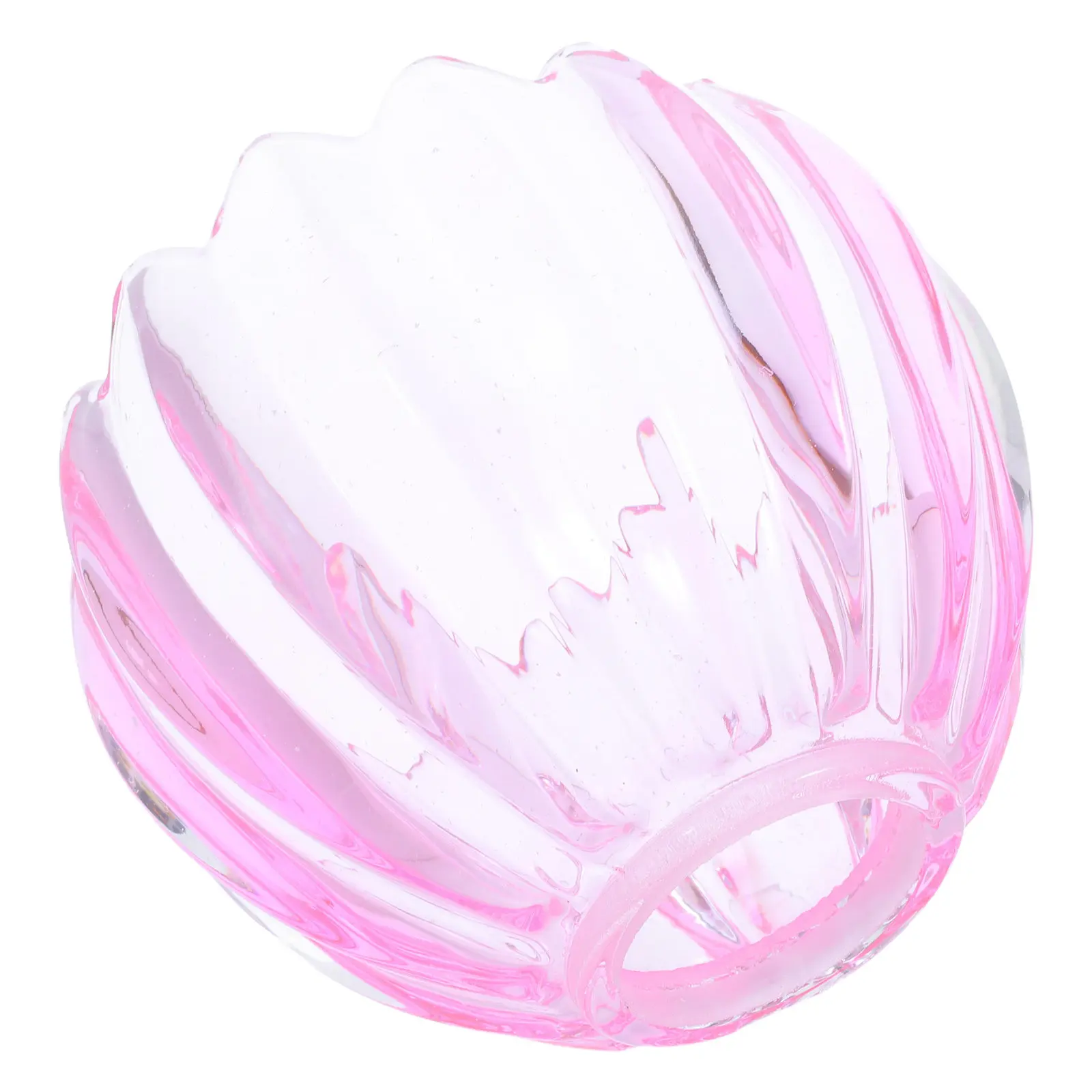 Glass Tulip Lamp Shade Transparent Replacement Flower Shaped Pendant Light Cover Living .2cm Hole Tulip Glass Lamp Shade