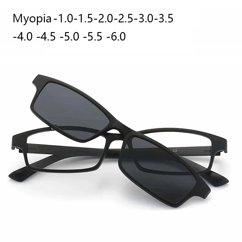 

Myopid 5 Lenes Magnet Sunglasses Mirrored Replaceable Sheet Glasses Men Polarized Custom Prescription Small Frame Eyewear