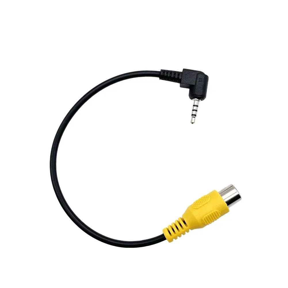 NEW Car AV Input Converter RCA To 2.5mm DC Single Wire Plug Converter For Car Rear View Reverse Parking Camera To Car DVR