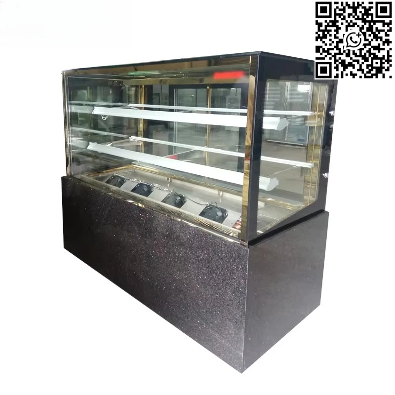 Customizable Single-Temperature Glass Showcase Fridge Stylish Cold Cake Display Refrigerator