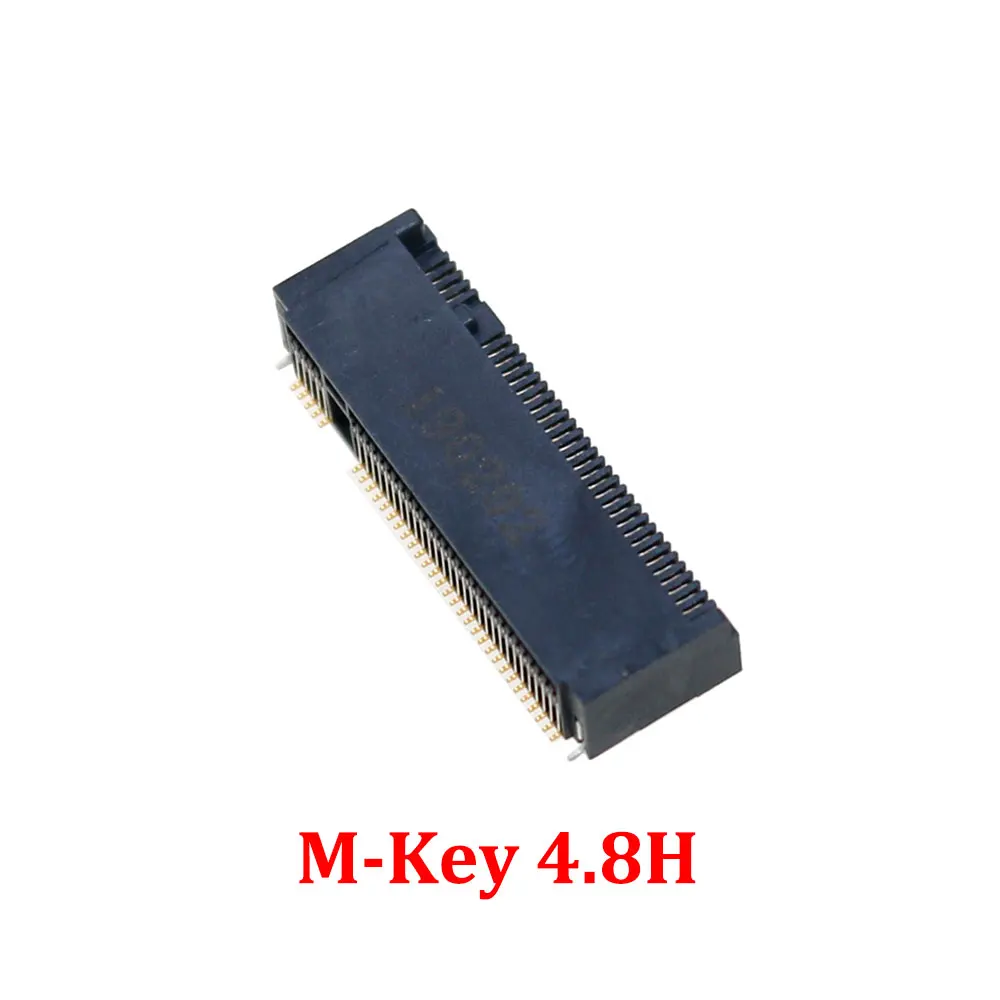YUXI 1PCS M.2 Connector 67P M KEY NGFF Interface Socket SSD Socket H=2.3/3.2/4.2/4.8/6.7/8.5 M.2 SSD Slot NGFF Socket