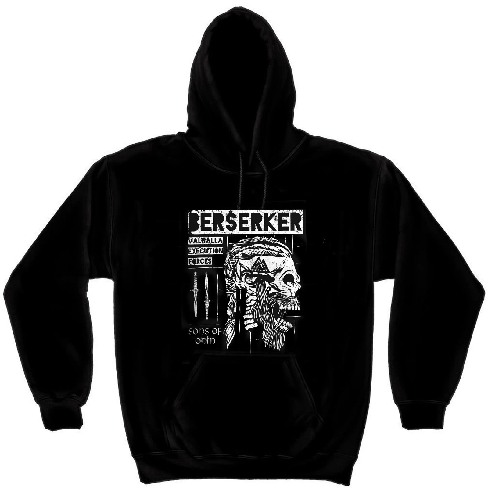 Sons of Odin Guerreiro Nórdico Ragnar Loki Valhalla Berserker Pulôver com Capuz Novo 100% Algodão Confortável Casual Moletons Masculinos