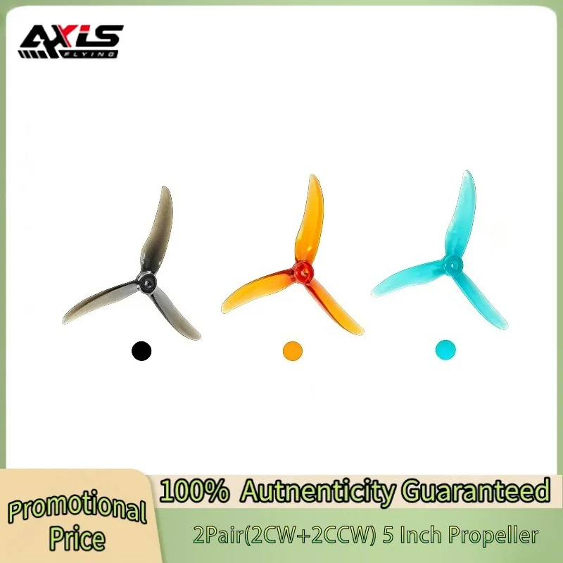 2Pair Axisflying BlackBird V2 BB39 Props 5Inch 3 Blade Propeller for MANTA V2 5 Inch Carbon Fiber True X Frame Kits