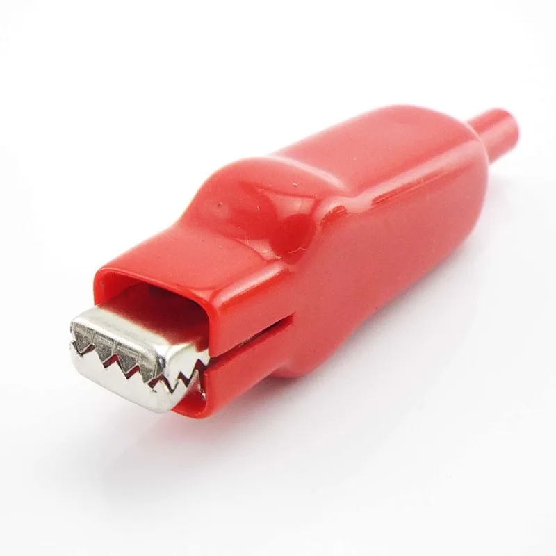 2pcs 20A Sheathed Alligator Clips Electrical DIY Test Leads Cable Alligator Double-Ended Crocodile Roach Electrical Jumper Wire