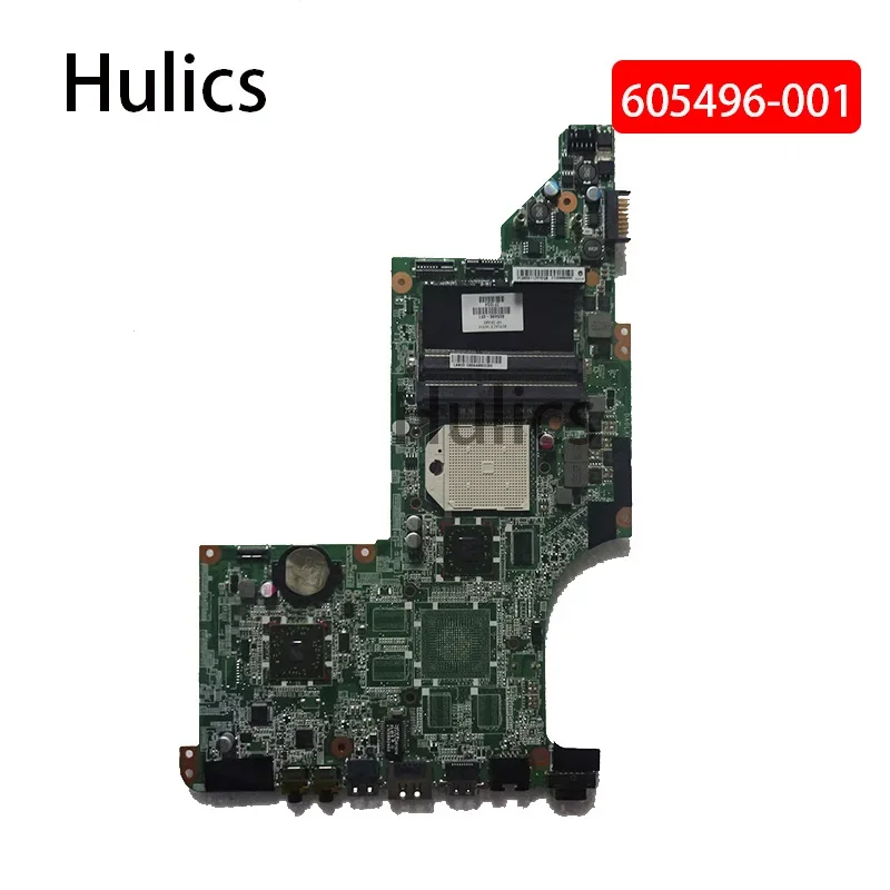 Hulics ใช้แล้ว 605496   สําหรับ HP Pavilion DV7 DV7-4000 แล็ปท็อป DDR3 605496 -001 บอร์ด DA0LX8MB6D0