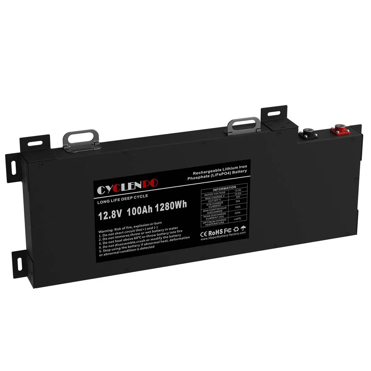 

Литиевая батарея LiFePO4 RV 12.8В 100Ач 200Ач, ультратонкая, твердотельная, с сертификатом CE, 6000 циклов, для автодомов/внедорожников/лодок