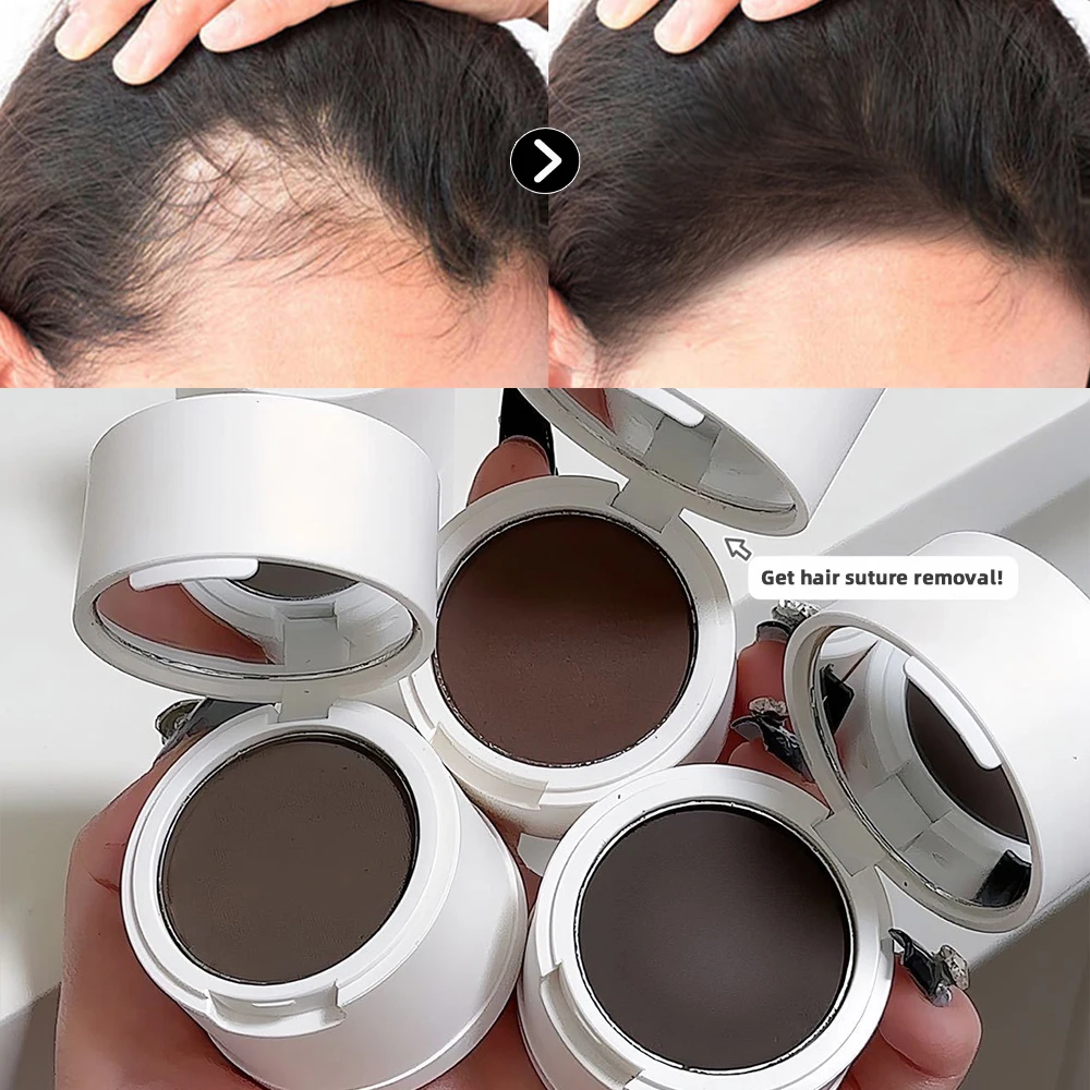 Waterproof Instantly Cover Up Hairline Powder Black Brown Hair Shadow Powder Long Lasting Filling Forehead Hair Concealer Makeup