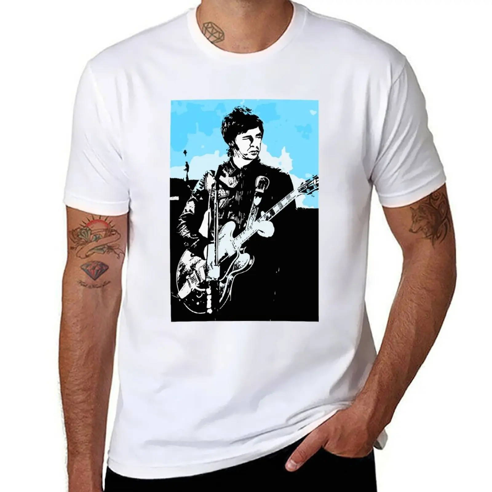 رجل إمرأة ليام روك غالاغر المغني مضحك الرجال مروحة تي شيرت رجل تي شيرت مصمم تي شيرت