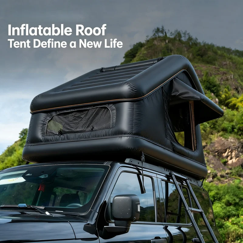 High Quality Inflatable Waterproof Collapsible Car Roof Top Tent For SUV Off-Road Self-Driving Camping
