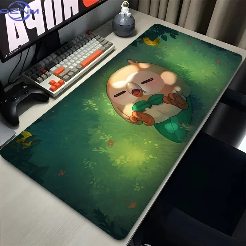 Pokemon Forest Bird Creature Large Gaming Mouse Pad Non-Slip Stitched Edge Keyboard Desk Mat