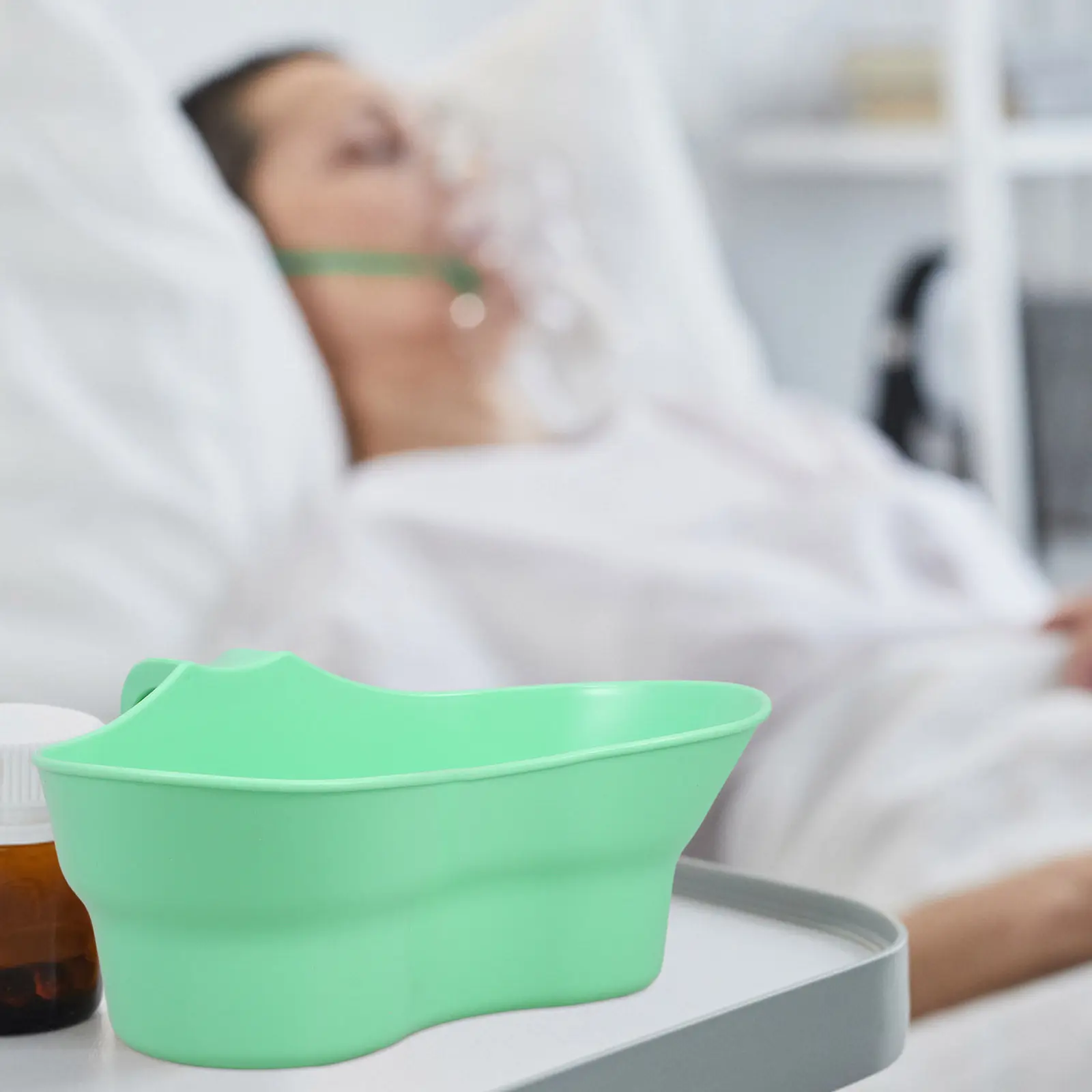 3Pcs Patient Wash Mugs Oral Rinse Cup Elderly Care Mouthwash Basin Curved Vomit Basin Hospital Accessory Puke Bucket