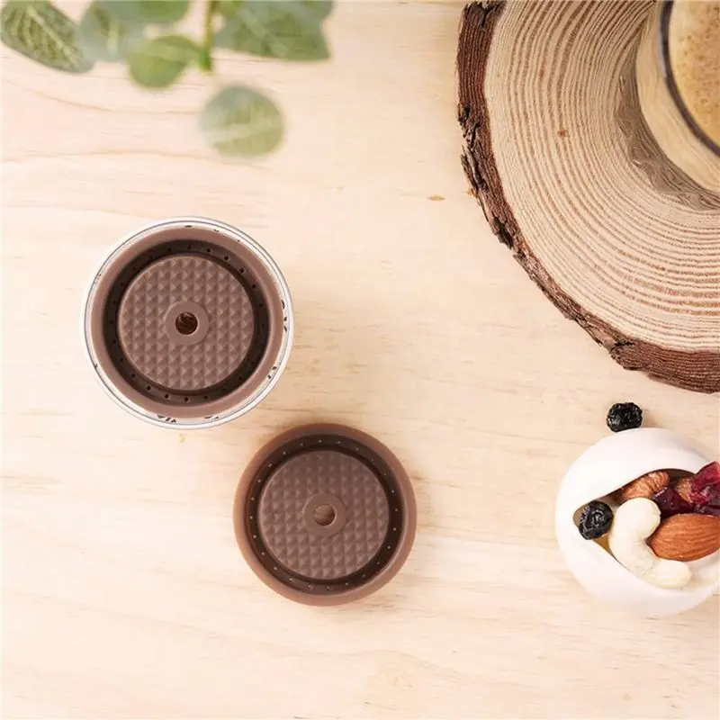 AT02-2X Reusable Coffee Capsule Lid For Vertuoline Coffee Pod Food Grade Silicone Cap For Refillable Nespresso Vertuo Capsule