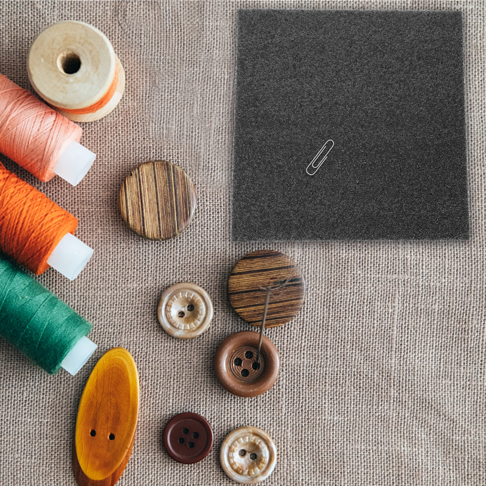 

2 Pcs Felt Work Mat Black Foam DIY Tool Pad for Needle Wool Felt Work Mat Felting Crafts Sturdy Safe Practical