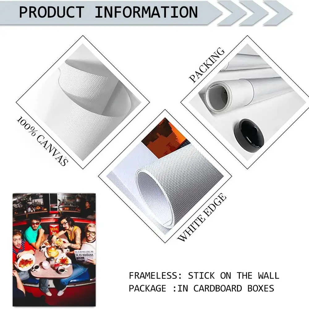 Pop Music M-Morat Band Poster HD Print Personalized Canvas Wall Mural Art Poster Photos for Living Room Home Decor Durable