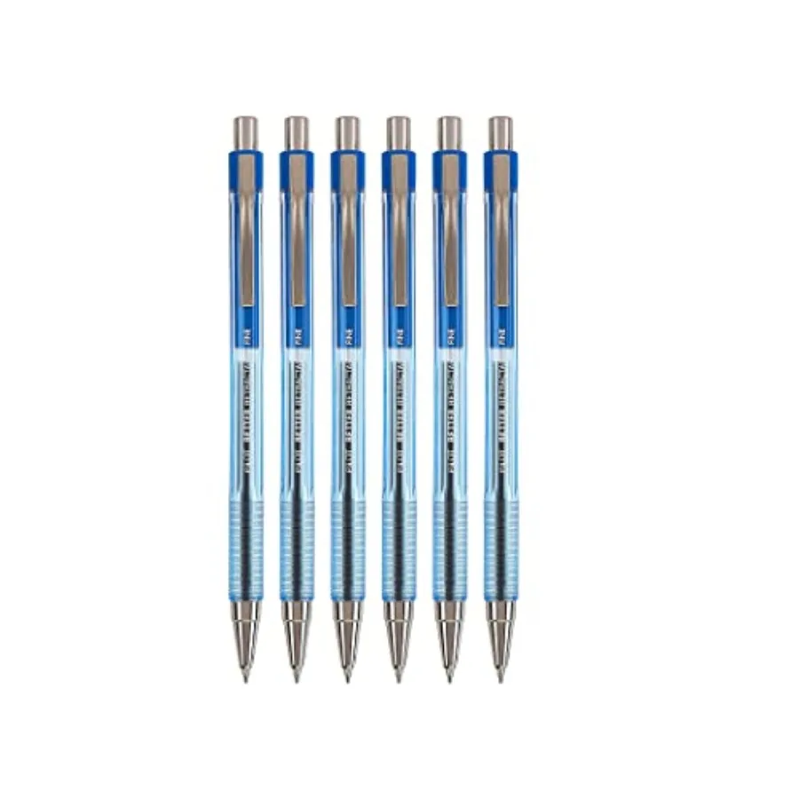 

The Better Ball Point Pen Refillable and Retractable Ballpoint Pens, Fine Point, Blue Ink, 6 PACK