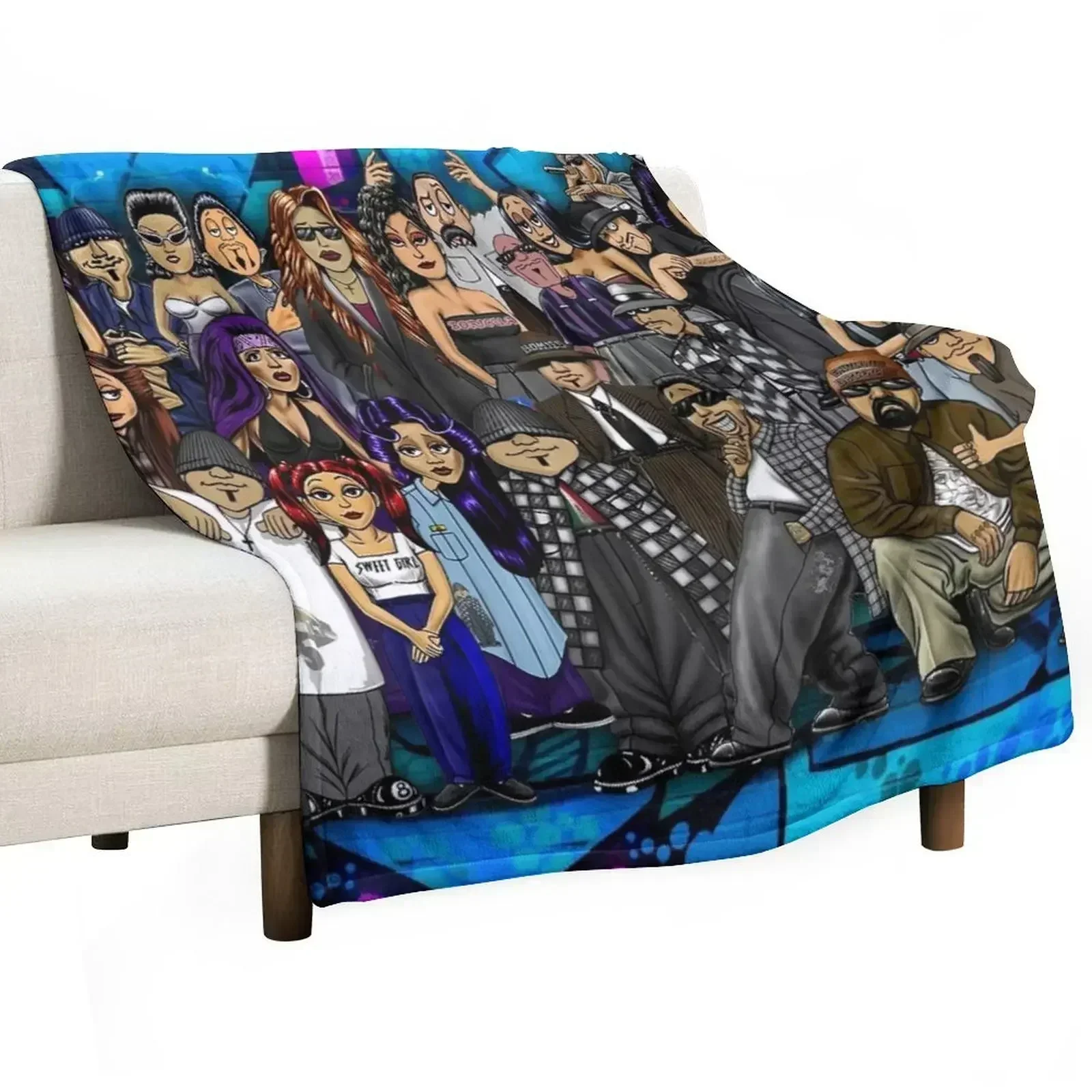 Lil Homies Posters Throw Blanket Kid'S Shaggy Plaid for winter sofa bed Weighted Blankets