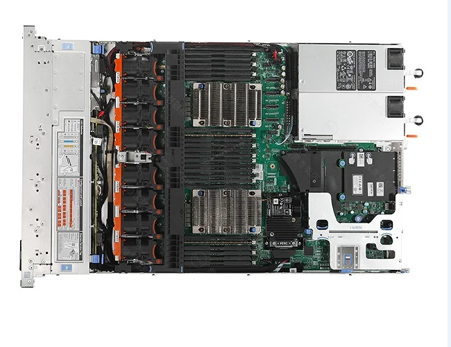 PowerEdge R640 1U Rack Server يستخدم معالج Xeon 64GB نظام تخزين شبكة الذاكرة في المخزون