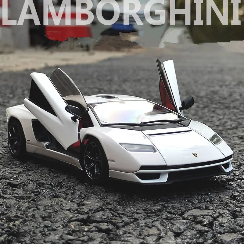 Welly 1:24 Lamborghini Countach LPI800-4 Alloy Sports Car Model Diecast Metal Racing Car Vehicles Model Collection Kids Toy Gift