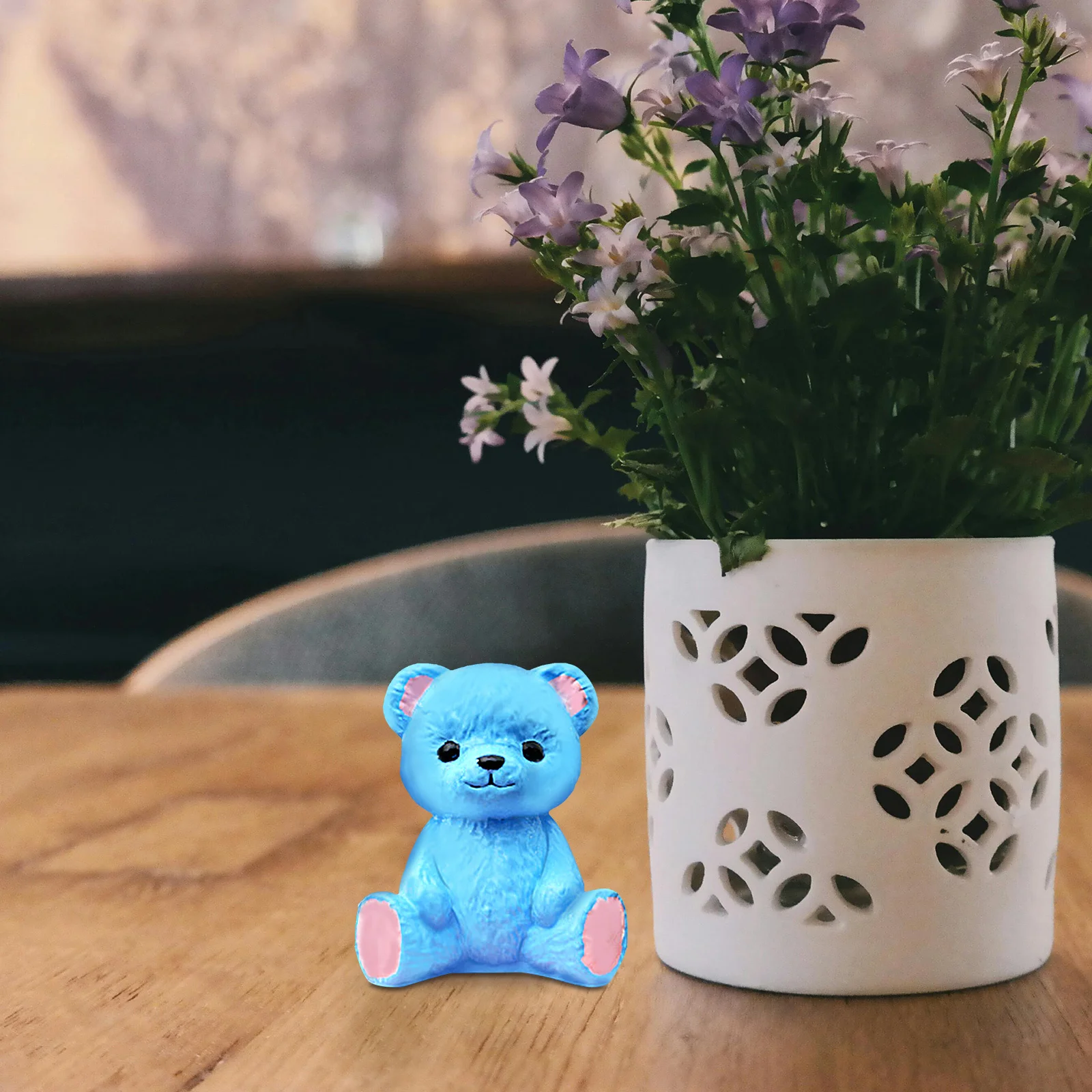 

Bear Resin Mold Silicone 3D Bear Shape Round Base Cake Mold Chocolate Soap Resin Epoxy Clay Craft Molds DIY Decoration