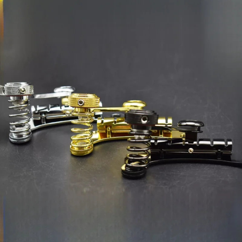 

SG Guitar Tremolo Bridge Tailpiece, 10.5mm String Spacing Tremolo Arm Black Gold Modification Hardware