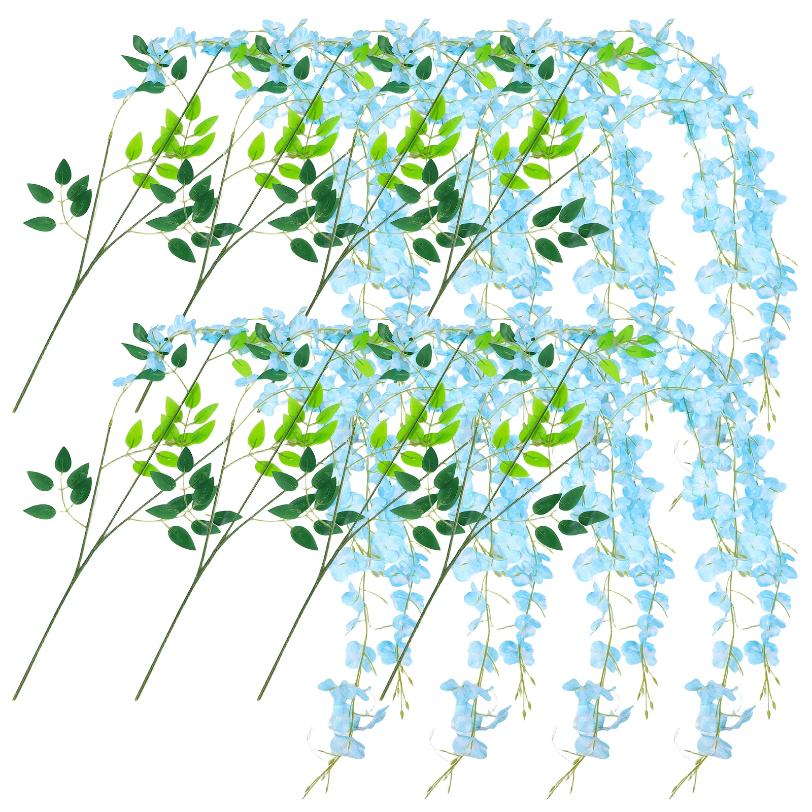 

12 Pcs Wisteria Artificial Hanging Plants Garland Vibrant Colors Decorative Hanging Flowers Versatile Indoor Outdoor