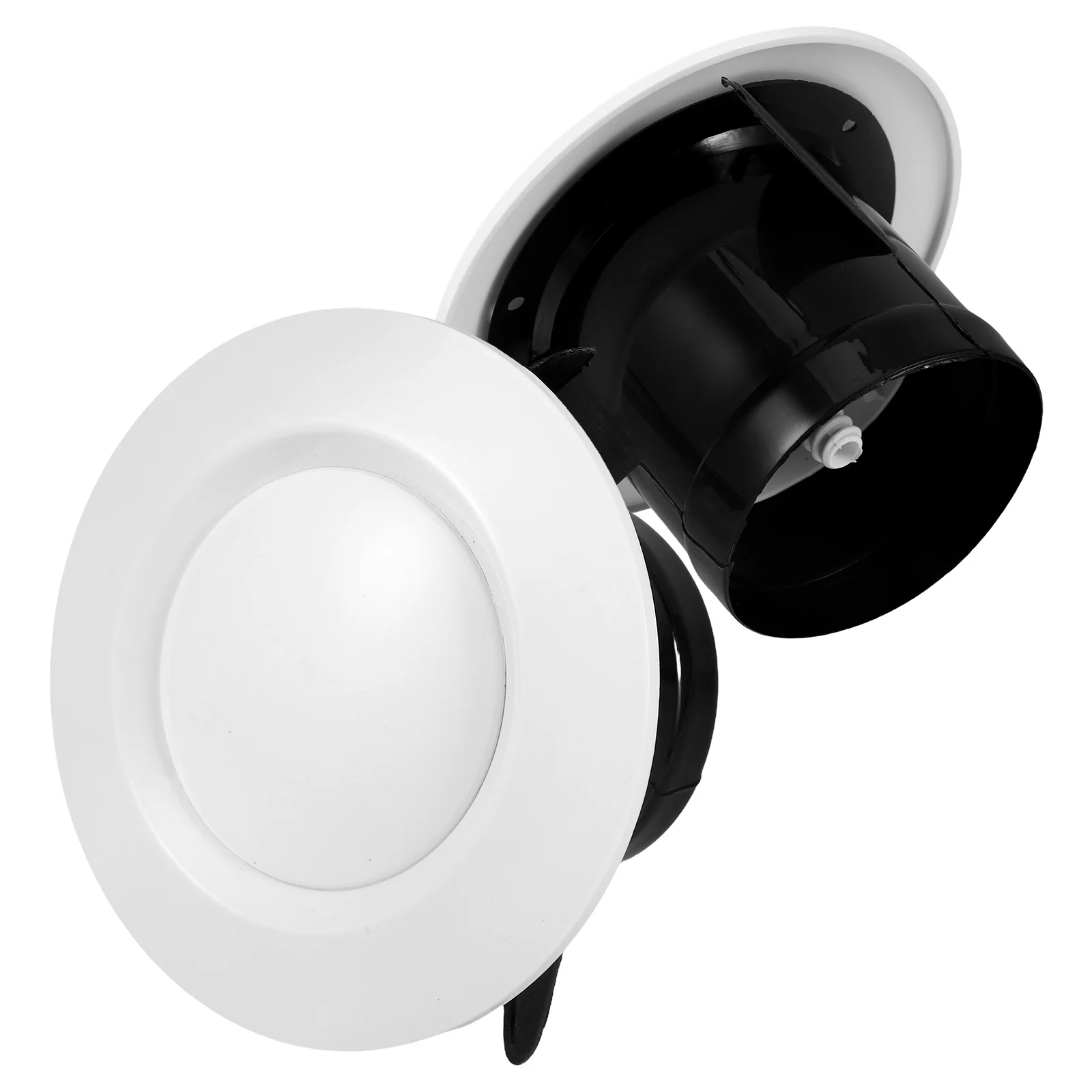 

2Pcs Vent Cover Round Outlet Bathroom Duct Central Circular Abs Ventilation Robust Material Efficient Circulation