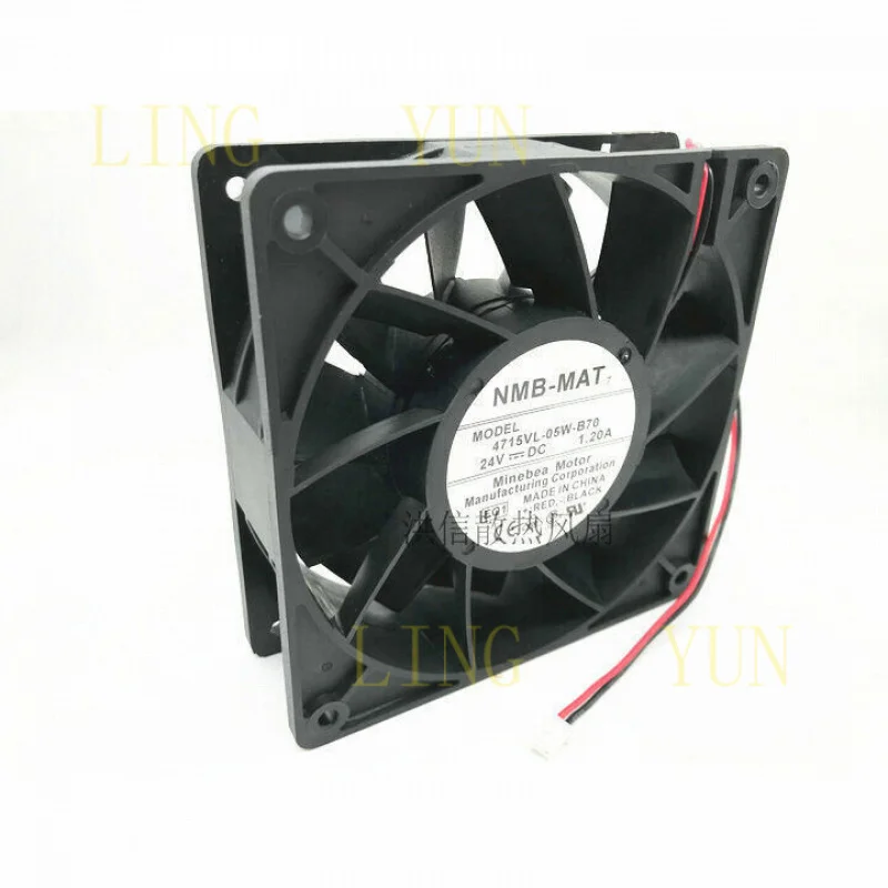 

Z NEW NMB-MAT High Air Volume Inverter Cooling Fan 4715VL-05W-B70 DC24V 1.20A