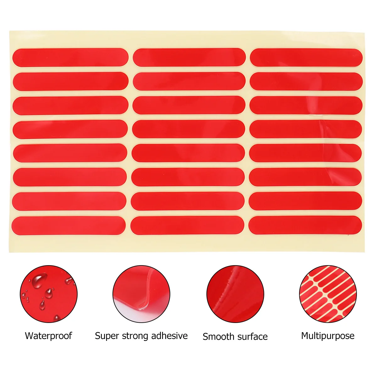 3pcs 24 스티커 헤비 듀티 양면 테이프 방수 크리스탈 접착제 네일 아트 매니큐어 도구 디스플레이 보드 네일 살롱