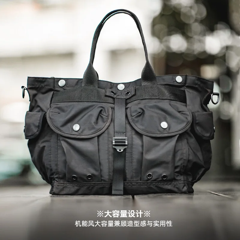 Maden-Sac à bandoulière de grande capacité pour homme, sac messager informatique, sac à main noir, sac à dos de randonnée, cartable de voyage, initié