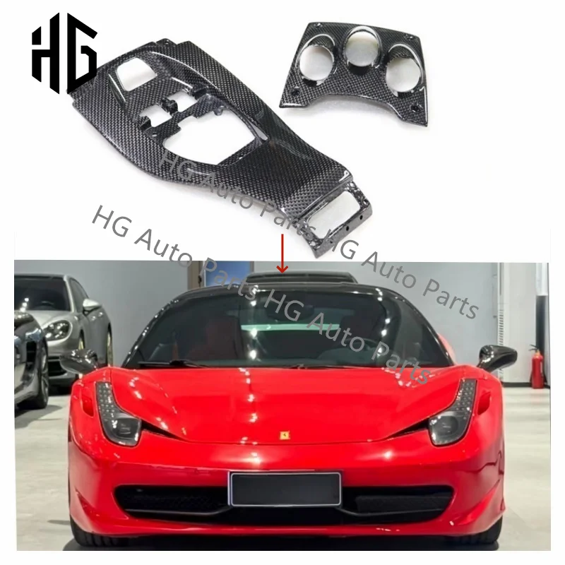 

458 real dry carbon center panel air conditioning outlet interior parts for ferrari 458 italia spider center control covers