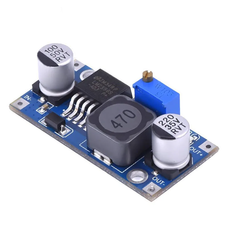 1/2~100/200Pcs LM2596S 3A Adjustable Step-Down Module DC-DC 1.8V3V5V12V Fixed Output Regulated Power Supply Exceeding LM2576