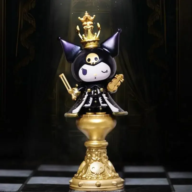 

Sanrio Kuromi, слепая коробка, игрушка, серия шахмат, кавайный детский подарок на день рождения, рождественские подарки, украшения, анимационные периферийные устройства