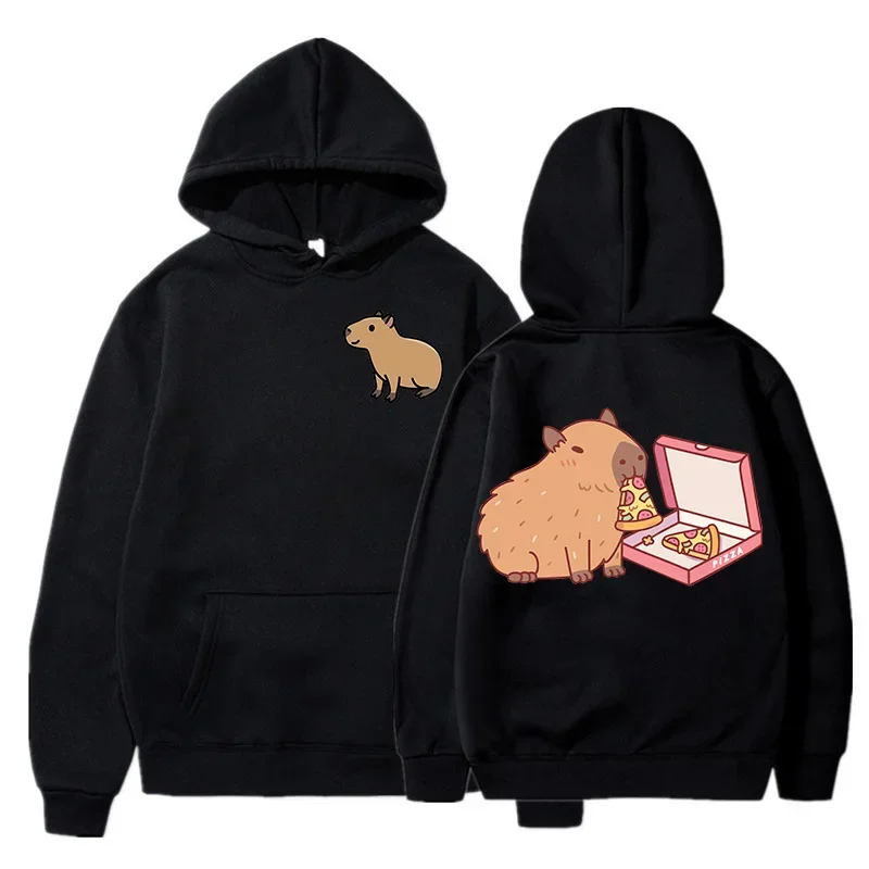 Capybara Fashion Hoodie Women Men Harajuku Pullovers Capibara Gothic Sweatshirt Mange Cute Y2k Hoody Cartoon korean style hooded